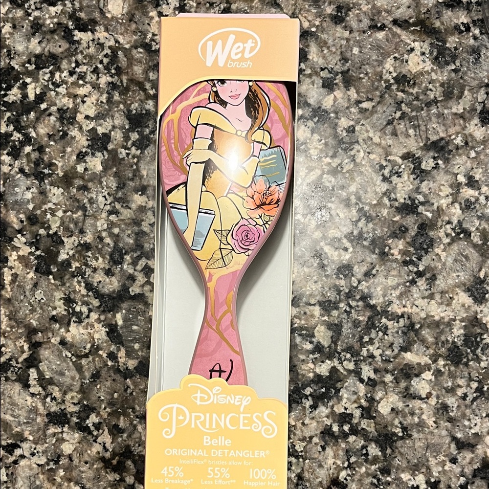 Disney Belle Wet Brush with Pink and Gold Design